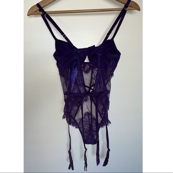 Ann Summers | NWT | the Understated Underwire Thong Teddy with Garter Straps - Picture 14 of 15